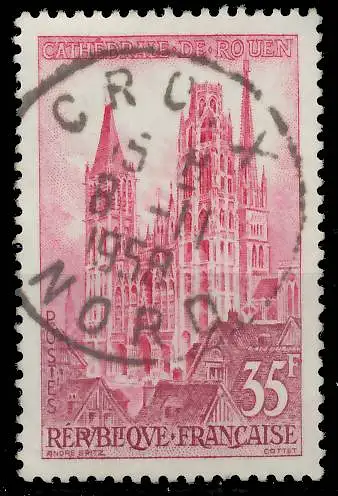 FRANKREICH 1957 Nr 1164 zentrisch gestempelt 3F9266