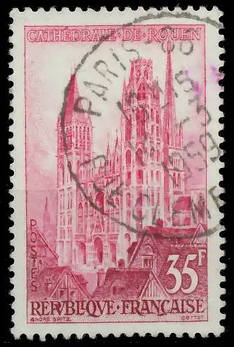 FRANKREICH 1957 Nr 1164 zentrisch gestempelt 3F92B6