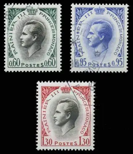 MONACO 1964 Nr 779-781 gestempelt 3F9716