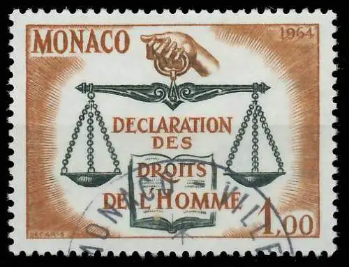 MONACO 1964 Nr 792 gestempelt 3F97BE