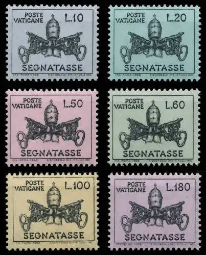 VATIKAN PORTOMARKEN Nr 19-24 postfrisch SF61BFA