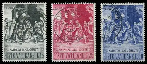 VATIKAN 1959 Nr 327-329 gestempelt 40149A