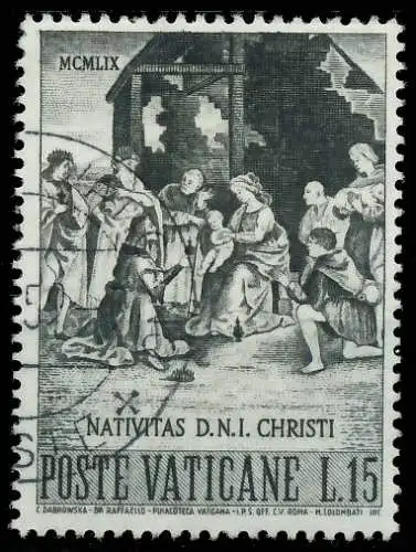 VATIKAN 1959 Nr 327 gestempelt 4014AA