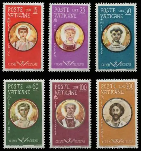VATIKAN 1959 Nr 307-312 postfrisch SF6A116