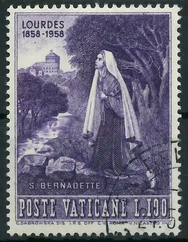 VATIKAN 1958 Nr 287 gestempelt 4016FE