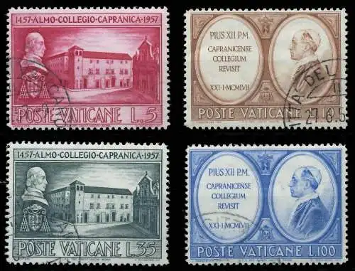 VATIKAN 1957 Nr 270-273 gestempelt 40174A