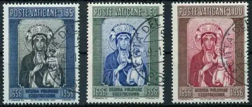 VATIKAN 1956 Nr 263-265 gestempelt 40473E