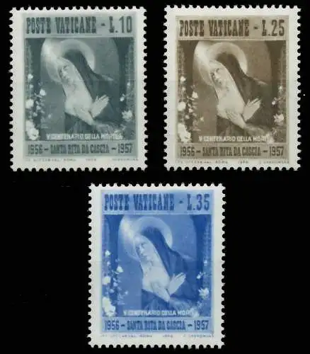 VATIKAN 1956 Nr 256-258 postfrisch SF6A2FA