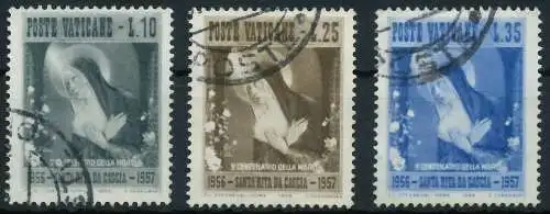 VATIKAN 1956 Nr 256-258 gestempelt 404786