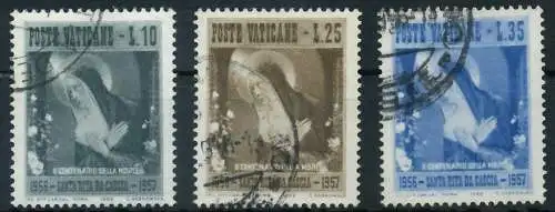 VATIKAN 1956 Nr 256-258 gestempelt 404782