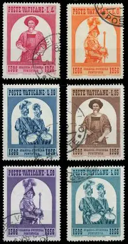 VATIKAN 1956 Nr 250-255 gestempelt 4048C6