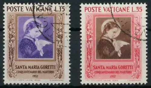 VATIKAN 1953 Nr 190-191 gestempelt 404B5A