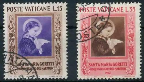 VATIKAN 1953 Nr 190-191 gestempelt 404B62