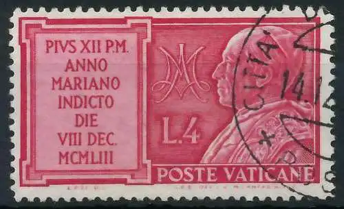 VATIKAN 1954 Nr 215 gestempelt 404BA2