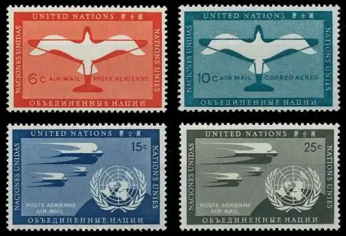 UNO NEW YORK 1951 Nr 12-15 postfrisch 404D72