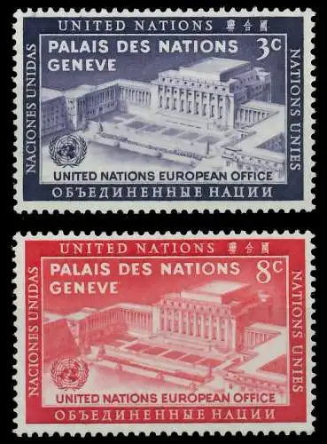 UNO NEW YORK 1954 Nr 31-32 postfrisch 404E2A