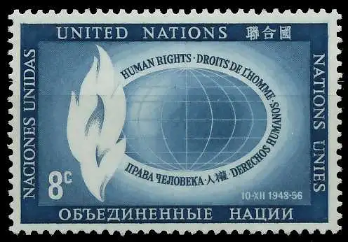 UNO NEW YORK 1956 Nr 54 postfrisch 404E62