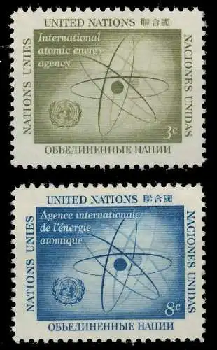 UNO NEW YORK 1958 Nr 66-67 postfrisch 40B656
