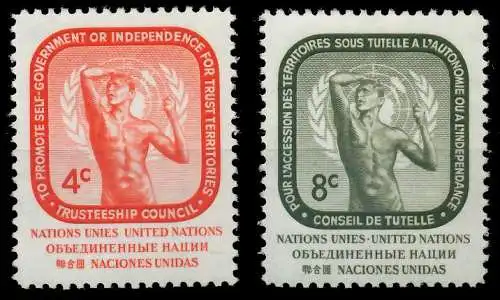 UNO NEW YORK 1959 Nr 80-81 postfrisch SF6E326