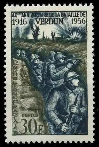 FRANKREICH 1956 Nr 1081 postfrisch SF7828A