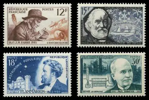 FRANKREICH 1956 Nr 1083-1086 postfrisch SF782C6