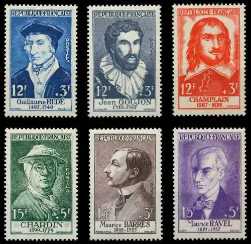 FRANKREICH 1956 Nr 1094-1099 postfrisch 40B91A