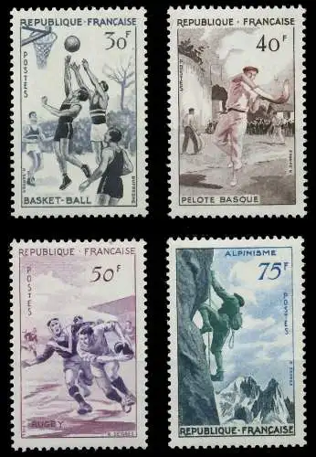 FRANKREICH 1956 Nr 1100-1103 postfrisch 40B956