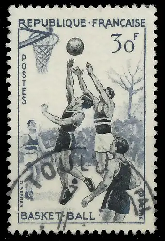 FRANKREICH 1956 Nr 1100 gestempelt 40B986