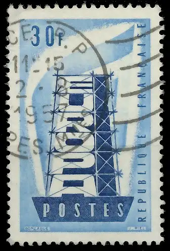 FRANKREICH 1956 Nr 1105 gestempelt 40B9FA