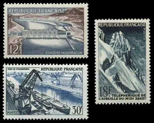 FRANKREICH 1956 Nr 1106-1108 postfrisch 40BA1E