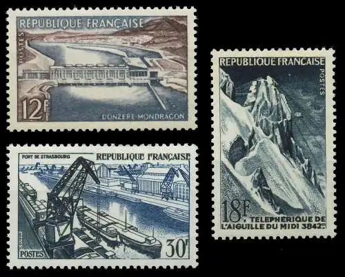 FRANKREICH 1956 Nr 1106-1108 postfrisch 40BA26