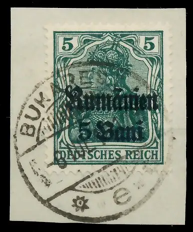 BES. 1WK D-MV RUMÄNIEN Nr 8a zentrisch gestempelt Briefst³ck 410EC6