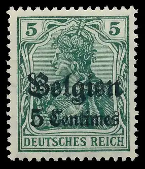 BES. 1WK LANDESPOST BELGIEN Nr 2 postfrisch 410EEA