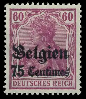 BES. 1WK LANDESPOST BELGIEN Nr 6 ungebraucht 410FB2