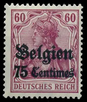 BES. 1WK LANDESPOST BELGIEN Nr 6 ungebraucht 410FC6