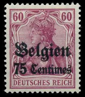 BES. 1WK LANDESPOST BELGIEN Nr 6 ungebraucht 410FCA