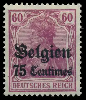 BES. 1WK LANDESPOST BELGIEN Nr 6 ungebraucht 410FCE