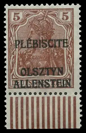 ALLENSTEIN Nr II postfrisch gepr. 410FE6