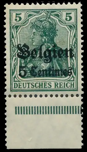 BES. 1WK LANDESPOST BELGIEN Nr 2 postfrisch 41120E