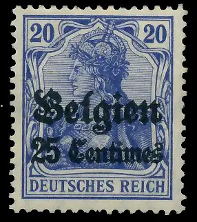 BES. 1WK LANDESPOST BELGIEN Nr 4Ia ungebraucht 41125A