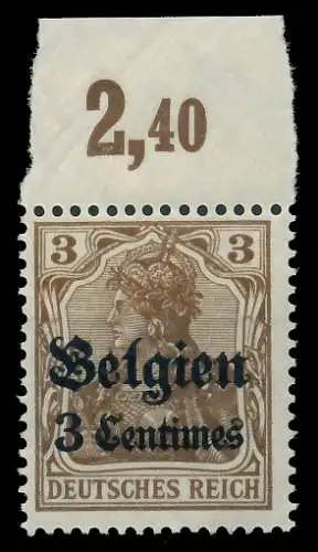 BES. 1WK LANDESPOST BELGIEN Nr 1 POR postfrisch ORA 4112A2