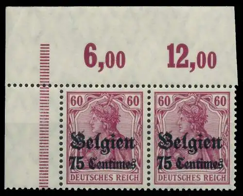 BES. 1WK LANDESPOST BELGIEN Nr 6a POR postfrisch WAAGR 4112C6