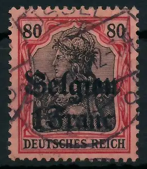 BES. 1WK LANDESPOST BELGIEN Nr 7 zentrisch gestempelt gepr. 4112D6