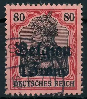 BES. 1WK LANDESPOST BELGIEN Nr 7 gestempelt gepr. 4112DE