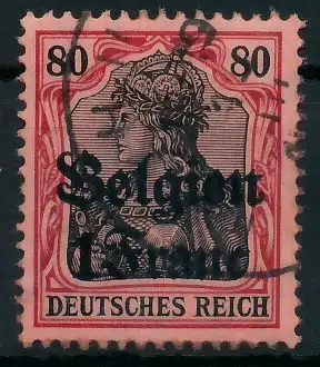 BES. 1WK LANDESPOST BELGIEN Nr 7 gestempelt gepr. 4112E2