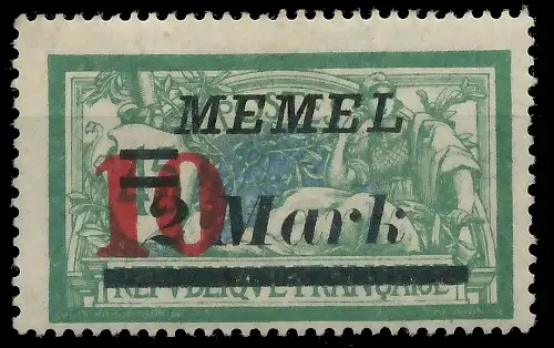 MEMEL 1923 Nr 121 ungebraucht 4113DA