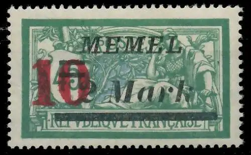 MEMEL 1923 Nr 121 ungebraucht 4113D2