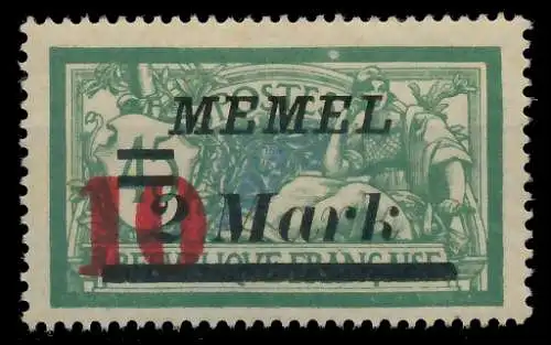MEMEL 1923 Nr 121 ungebraucht 4113CE