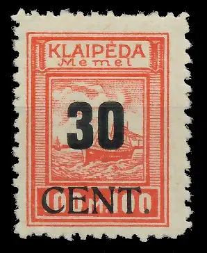 MEMEL 1923 Nr 196 ungebraucht 411556