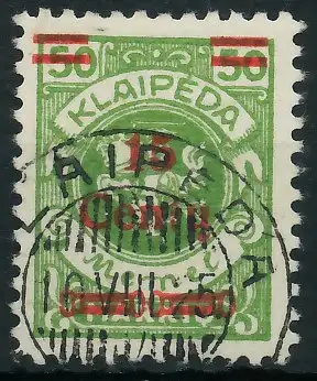 MEMEL 1923 Nr 210I gestempelt gepr. 416B36